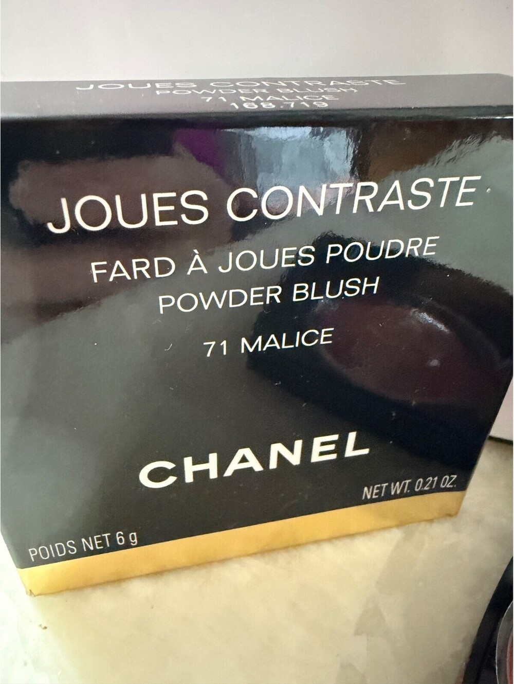 CHANEL Joues Contraste Powder Blush 71 MALICE 6g / 0.21oz - Made in France - NEW - Picture 4 of 5